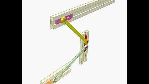 Toggle linkage 3480p | Mechanisms |Mechanical Engineering | Design Concepts |