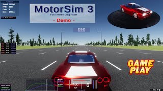 MotorSim 3 DEMO ★ Gameplay ★ PC Steam [ Free to Play ] drag racer game 2022 screenshot 2