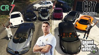 GTA 5 - Stealing Cristiano Ronaldo Luxury Cars with Franklin | (GTA V Real Life Cars #53)