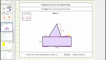 Ex Area of a Polygon by Decomposing Area Triangle Rectangle II