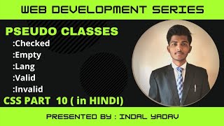 Part 10 | CSS Pseudo Class in Hindi | (checked,empty,lang, valid,invalid classes)