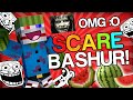 SCARING BASHURVERSE THE WATERMELON - Minecraft Trolling Youtubers with Minecraft Mods (Scare Prank)
