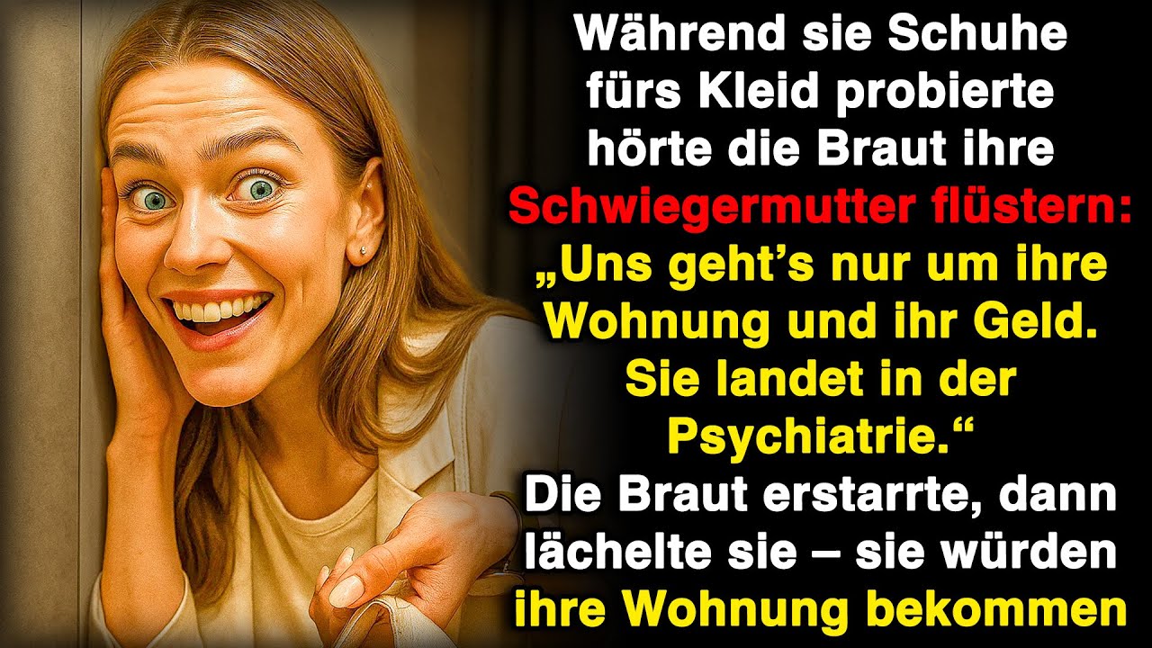 Während sie Brautschuhe aussuchte, hörte sie plötzlich eine vertraute Stimme nebenan!