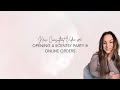 Video 5: Opening a Scentsy Party & Online Orders