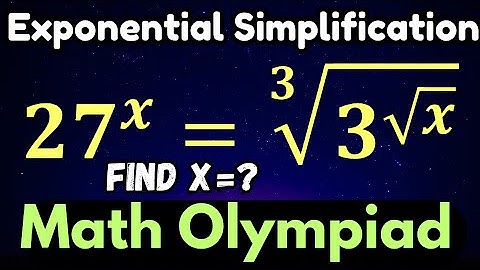 A Nice math Olympiad  simplification of exponent #olympiad #mathematics #maths #exponents #logarithm