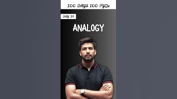 Day 37 🔥 | Analogy | Reasoning | 100 Days 100 PYQs | SSC Exams 2025 | CGL/CPO/CHSL/MTS #sscgd