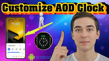 How To Change Always On Display Clock Style Of Samsung Galaxy A36 - Full Tutorial