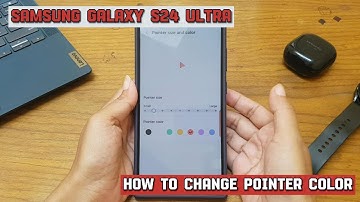 How to change pointer color for better visibility on Samsung Galaxy S24 Ultra