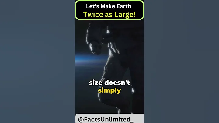 Let's Make Earth Twice as Large! #shorts #facts #viral #space #earth  #spacesecrets #universe