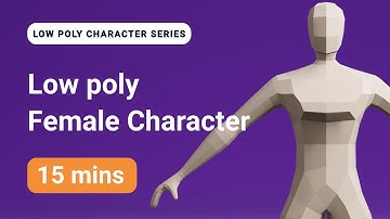 Low poly female character | Part - 2 | 3D modeling process in Blender 2.9