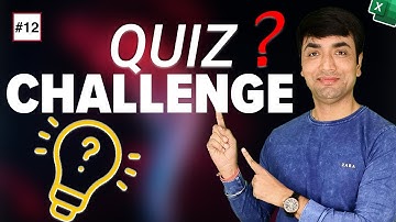 QUIZ SUNDAY #12 | Live Interactive Quiz Excel Questions with Answers