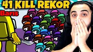 KILL REKORU!! 41 KILL ALDIK!!😲😲 AMONG US DOKTOR MODU!! | Barış Can