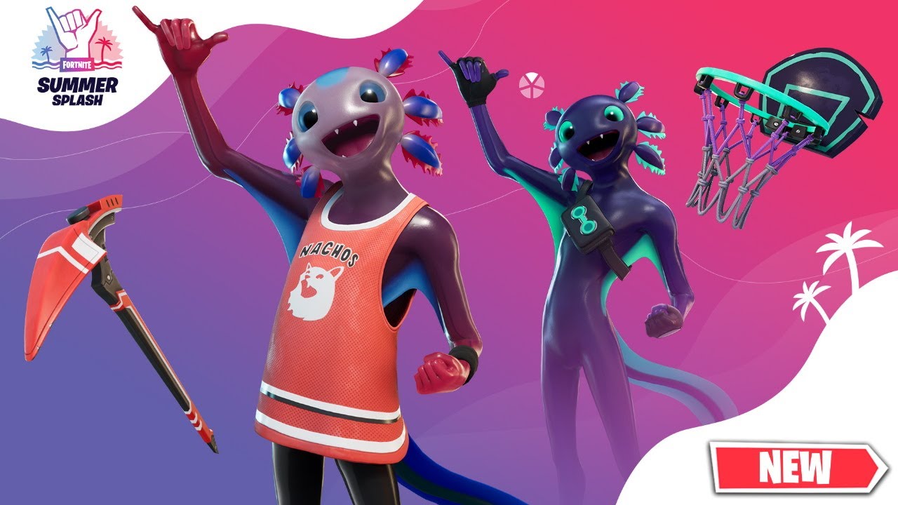 *NEW* BRYNE AND AXO SKINS GAMEPLAY - FORTNITE AXOLOTL & REEF ROYALTY