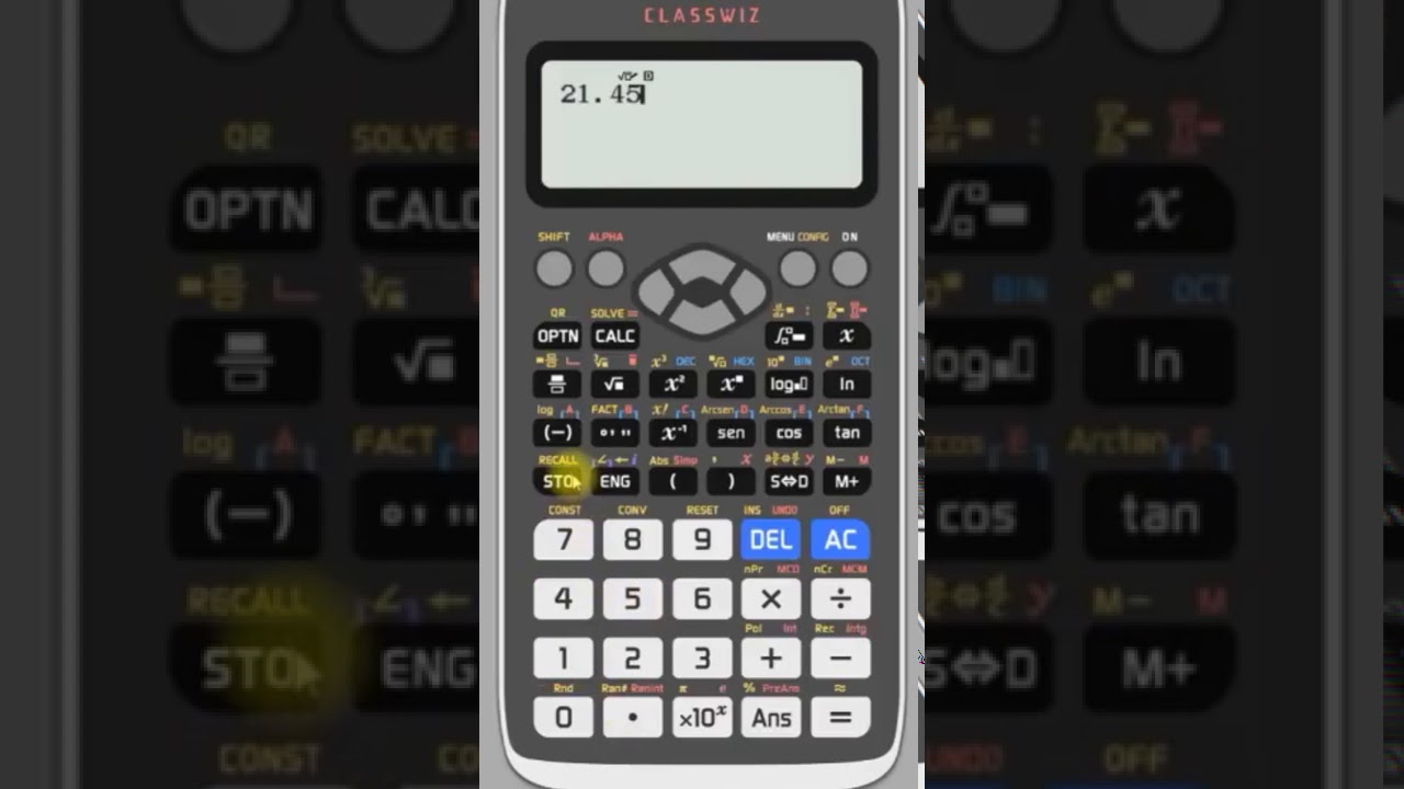 Como guardar formulas en la calculadora