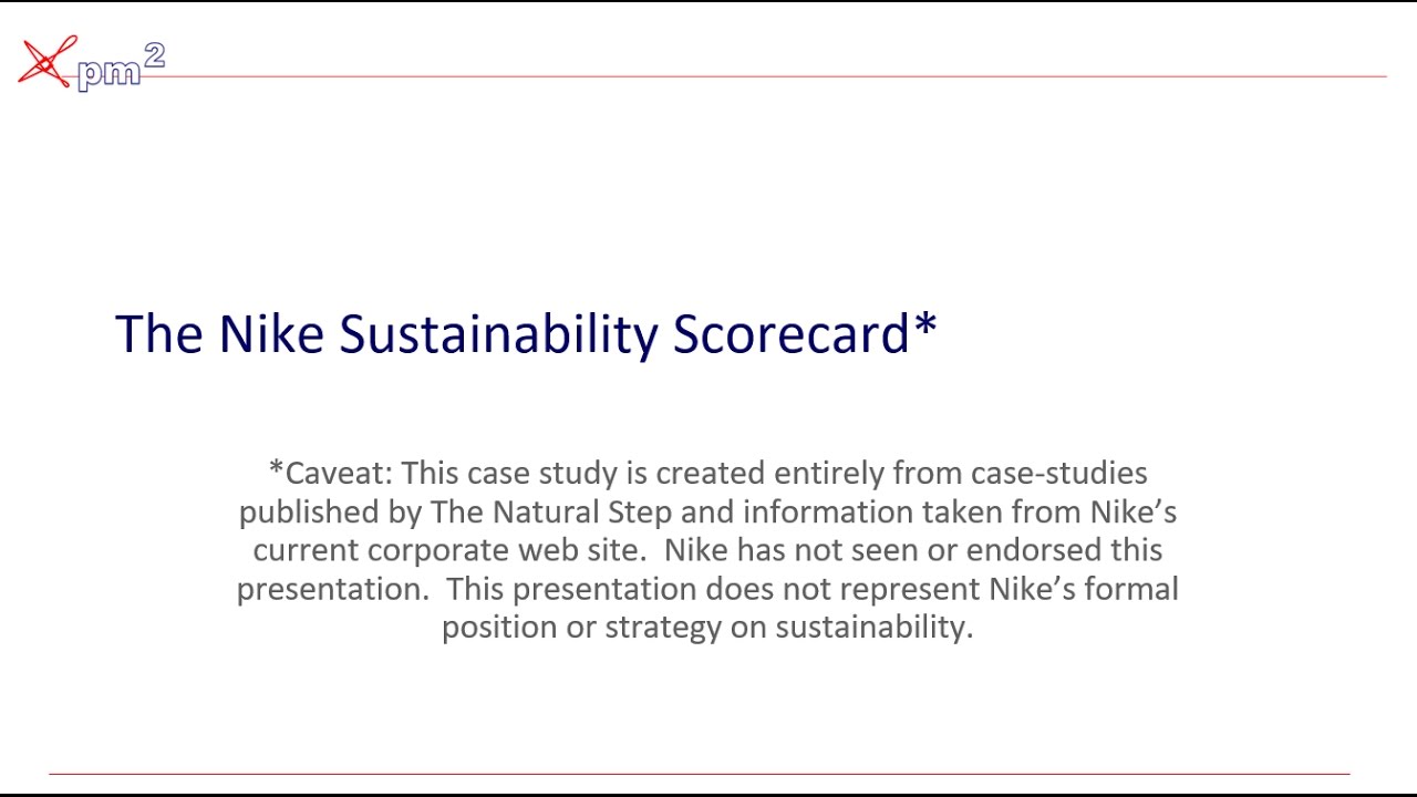 Nike Sustainability Strategy Map & Case Study -