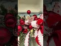 Raz 10.5" Gingerbread and Peppermint Clip-On Poinsettia Christmas Ornament 4631100