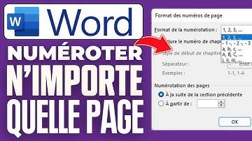 Comment Numéroter Un Document Word Sans Commencer Par La Première Page (2025)