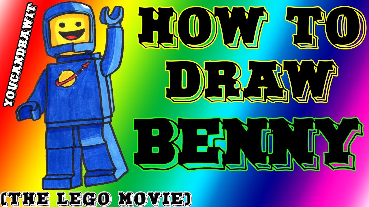 how to draw benny from the lego movie