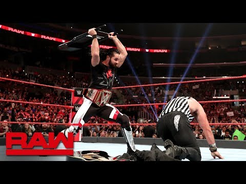 Seth Rollins blasts Elias with a steel chair: Raw, June 17, 2019