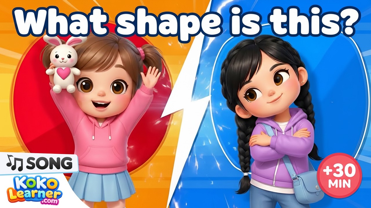 Learn Basic Shapes for Kids 🔵 Square Circle Triangle | 30 Minutes ...