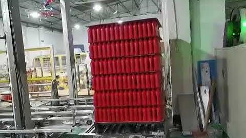 Full automatic empty bottle Palletizer/stacker machine in high speed