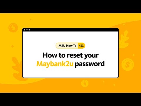 How to reset your Maybank2u password?