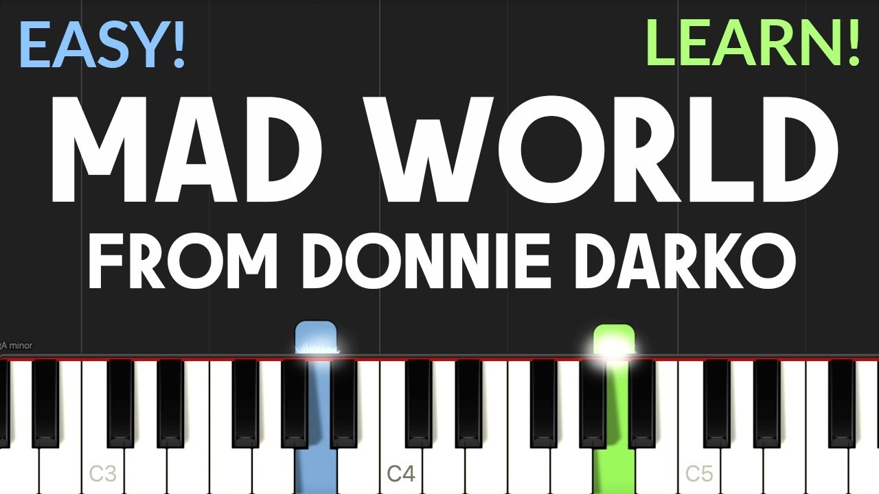 llave inglesa En respuesta a la Conciencia Mad World - From Donnie Darko (Gary Jules, Michael Andrews) | EASY Piano  Tutorial - YouTube