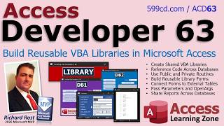 Build Shared VBA Libraries, Reusable Forms & Reports, Connect Them to Multiple Access Databases