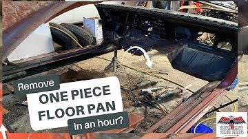 Removing a floor pan in less then 1 hour. 1968 Pontiac Firebird Restoration