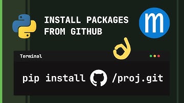 You can pip install directly from GitHub