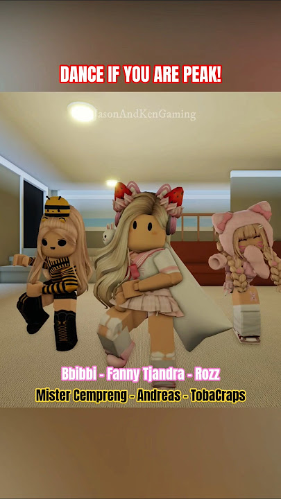 Bbibbi, Fanny Tjandra, Rozz, Mister Cempreng, Andreas & TobaCraps | Dance If You Are Peak! #roblox