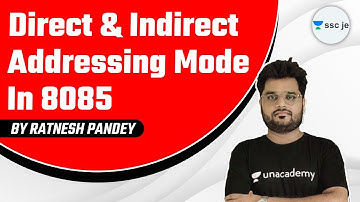 Direct & Indirect Addressing Mode in 8085 By Ratnesh Sir