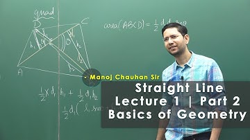 Basics of Geometry | Straight Line | Lecture 1 | Part 2 by Manoj Chauhan Sir - Best Approach