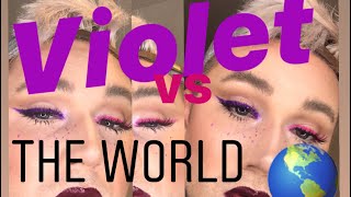 Violet vs The World (Two-Toned Pink & Purple Liner Makeup Look)