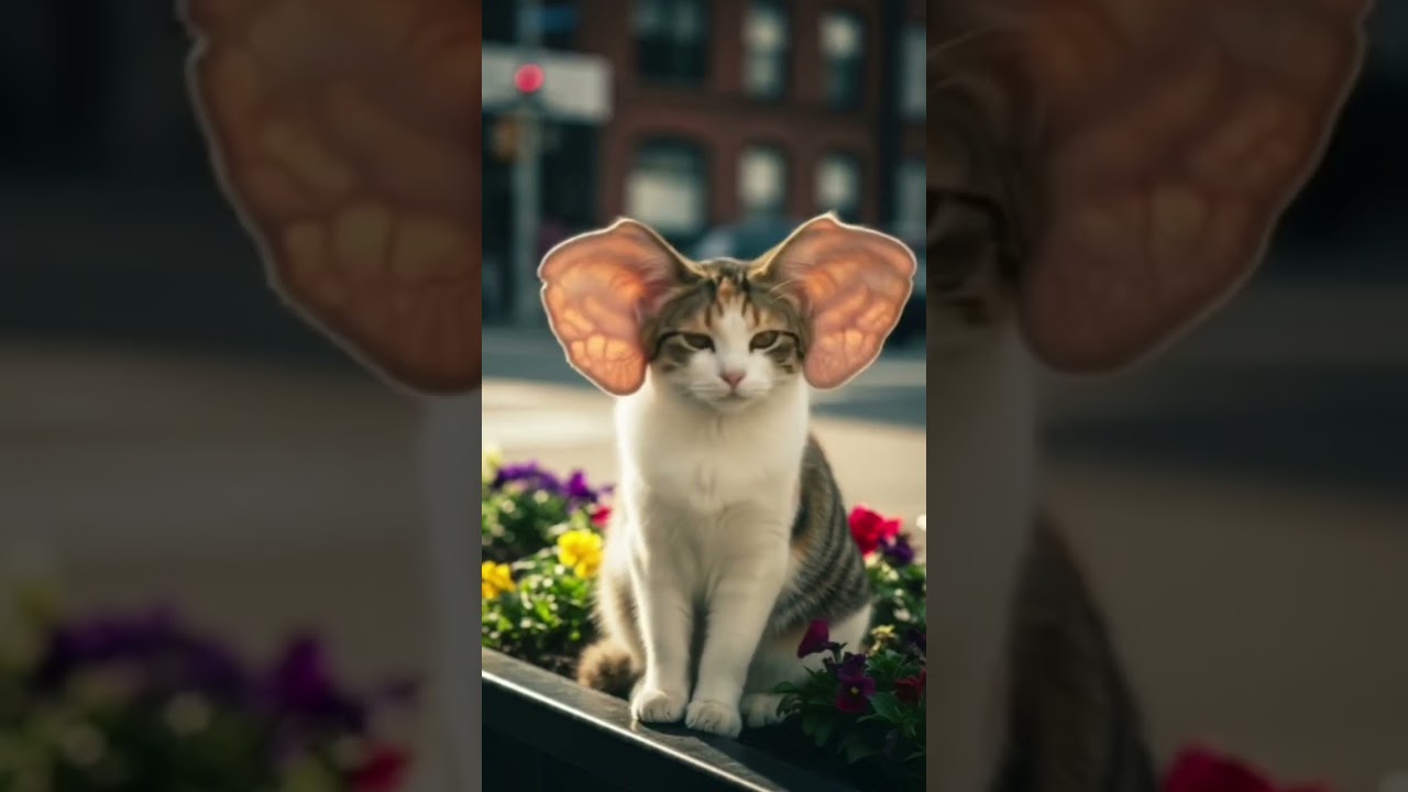 cat having big ear 😂