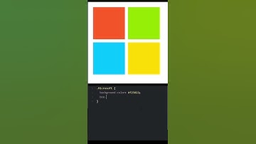 How to make the Microsoft Logo? HTML & CSS #shorts