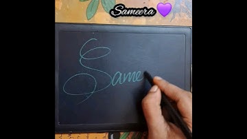Sameera 🤩Name design sign ✍️ #Shorts #viral #cursive #calligraphy #sign #Sameera #S #signaturestyle