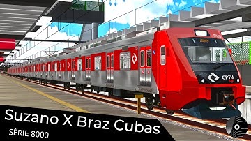 OpenBVE - SUZANO x BRAZ CUBAS com o TUE SÉRIE 8000 da CPTM! Linha 11 Coral