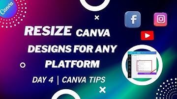 How to Resize Canva Designs for any platform in / Day - 4 / canva tips