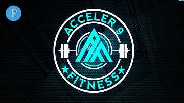 How to make AF professional gym logo design on pixellab
