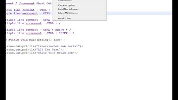 ECLIPSE SHORTCUTS DEMO