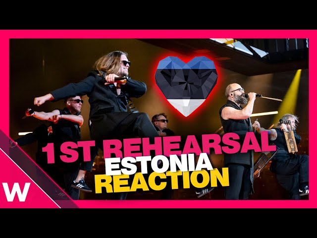 🇪🇪 Estonia First Rehearsal (REACTION) 5MIINUST x Puuluup @ Eurovision 2024