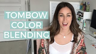 How To Blend Colors & Ombre with Tombow Brush Pens | The Happy Ever Crafter