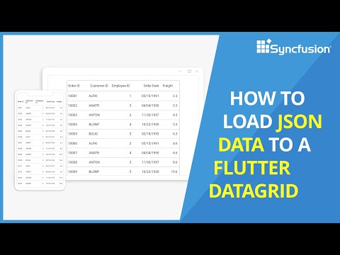 JSONデータをFlutterDataGridにロードする方法