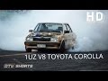 OTV Shorts: V8 Toyota Corolla Burnout - D1NZ Round 2 Mt Smart 2014