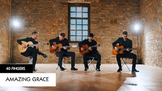 Video thumbnail of "40 FINGERS - Amazing Grace with 4 Guitars"