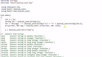 Boost Library #1:  Lexical Cast