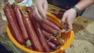 Колбаса холодного / полугорячего копчения ГОСТ своими руками в домашних условиях - весь процесс Колбаса холодного / полугорячего копчения ГОСТ своими руками в домашних условиях - весь процесс