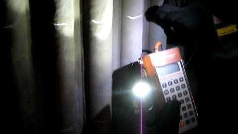 Elcometer 355 being used for boiler coating inspection.