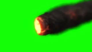 Футаж дыма с огнём (3 вида) на хромакее